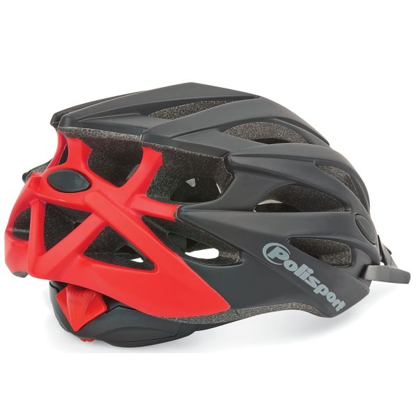 Polisport twig fietshelm m 55-58cm zwart mat rood