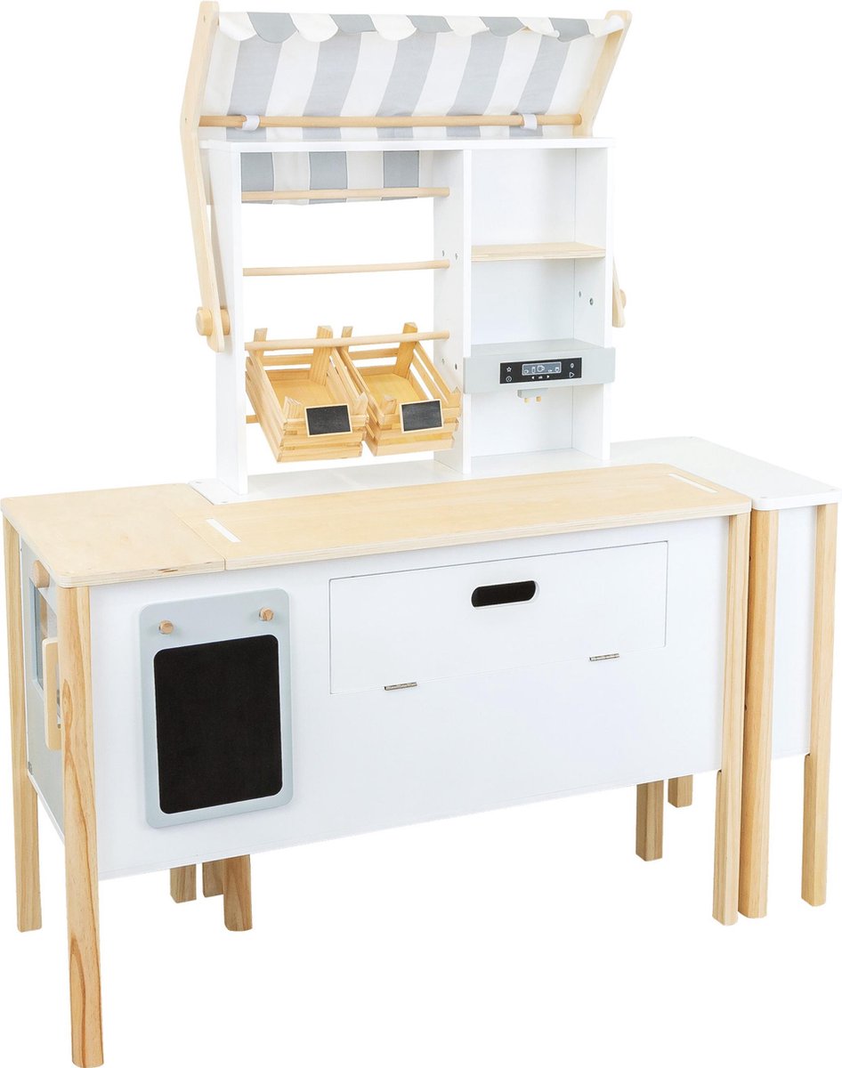 Small Foot - houten winkel wit met kassa en loopband