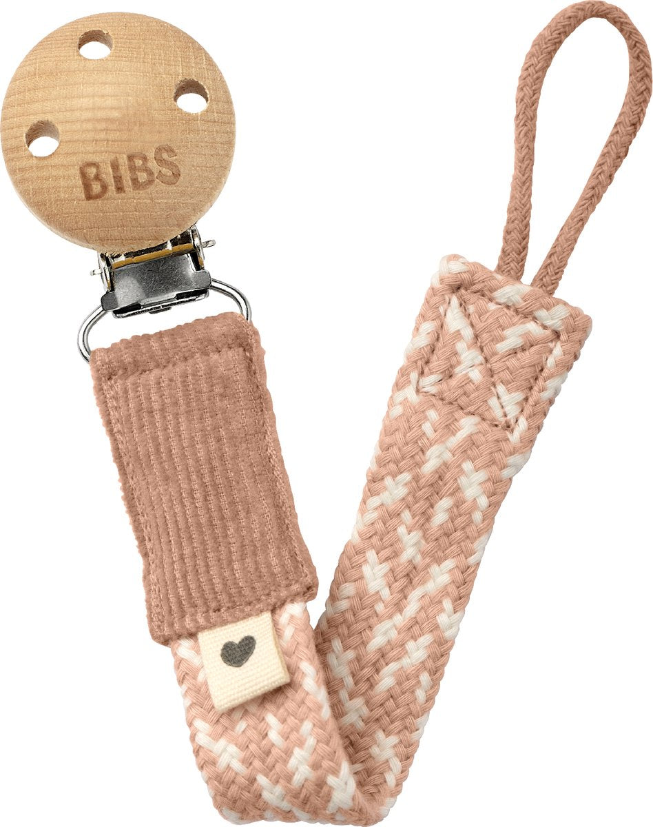 BIBS - fopspeenkoord - blush ivory - 0+ maanden