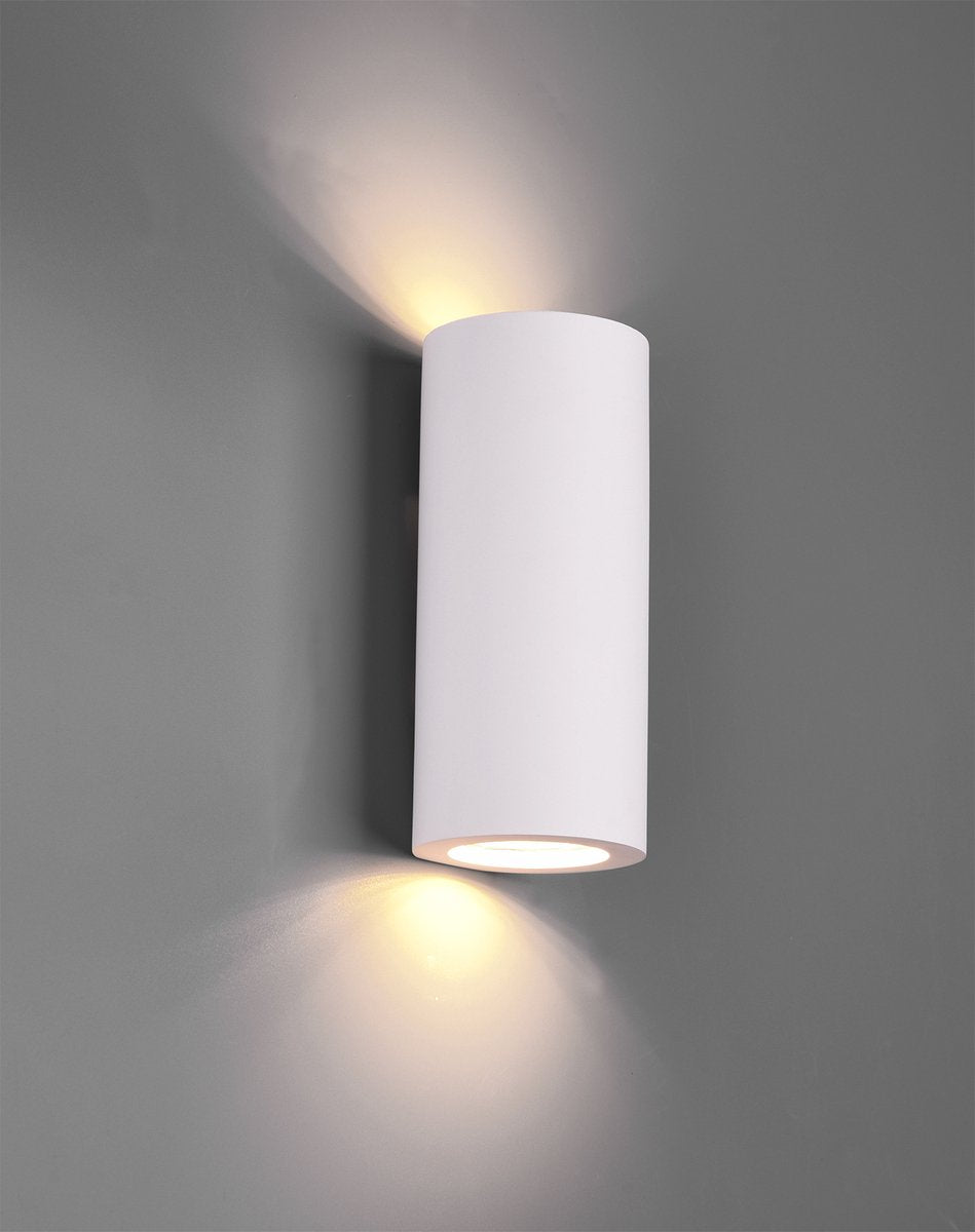 TRIO zazou - wandlamp - wit - excl. 2x gu10 4,9 w - verlichting omhoog en omlaag - wandmontage