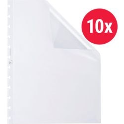 Showtassen Oxford Vario-Zipp Transparant A4 10 Stuks