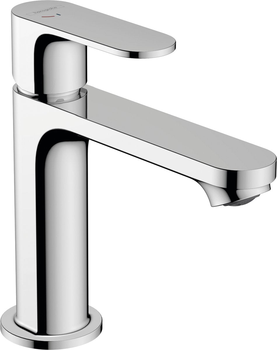 Hansgrohe rebris s - wastafelmengkraan - ééngreeps bediening - coolstart energiebesparend - zonder waste - 110mm maat - chroom
