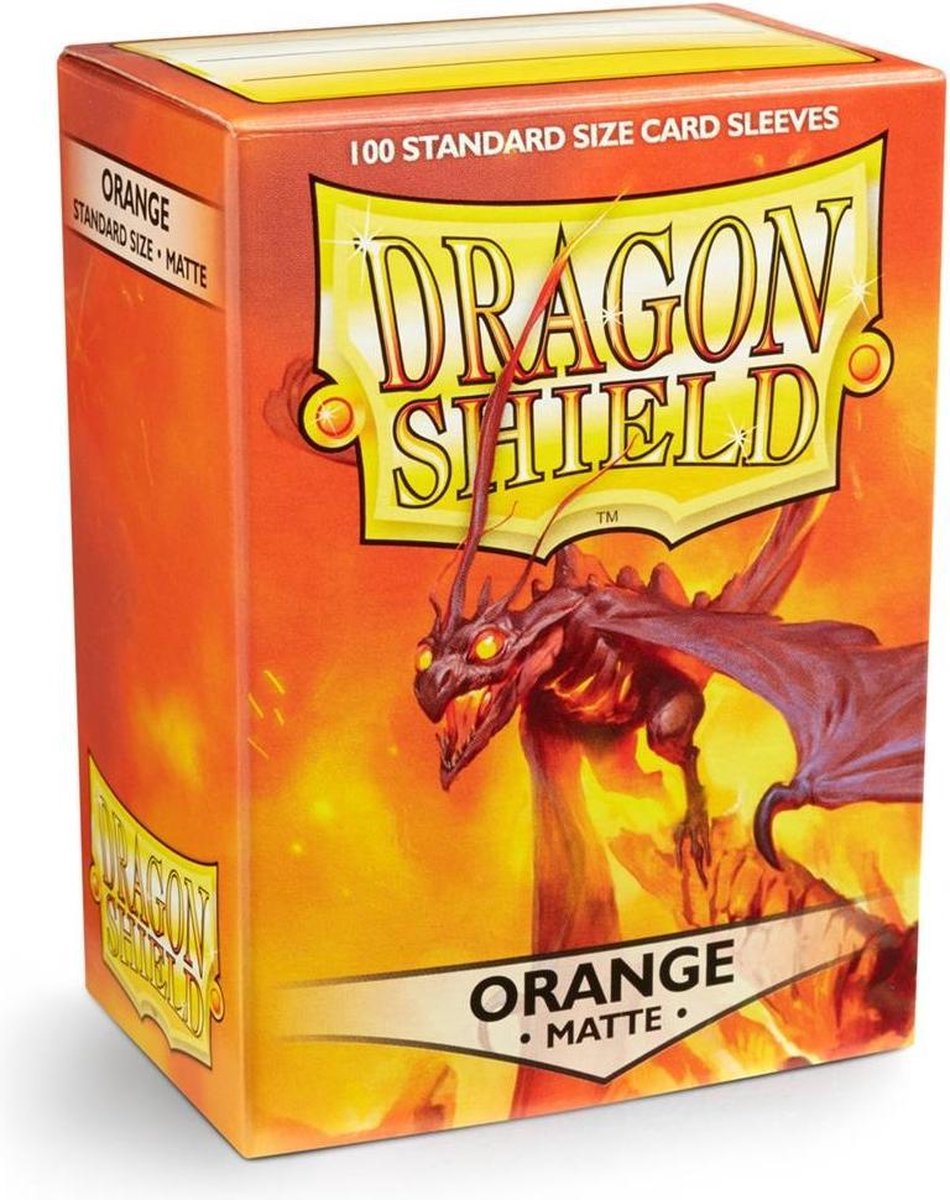 Dragonshield Dragon shield - standard size card sleeves orange matte 100x
