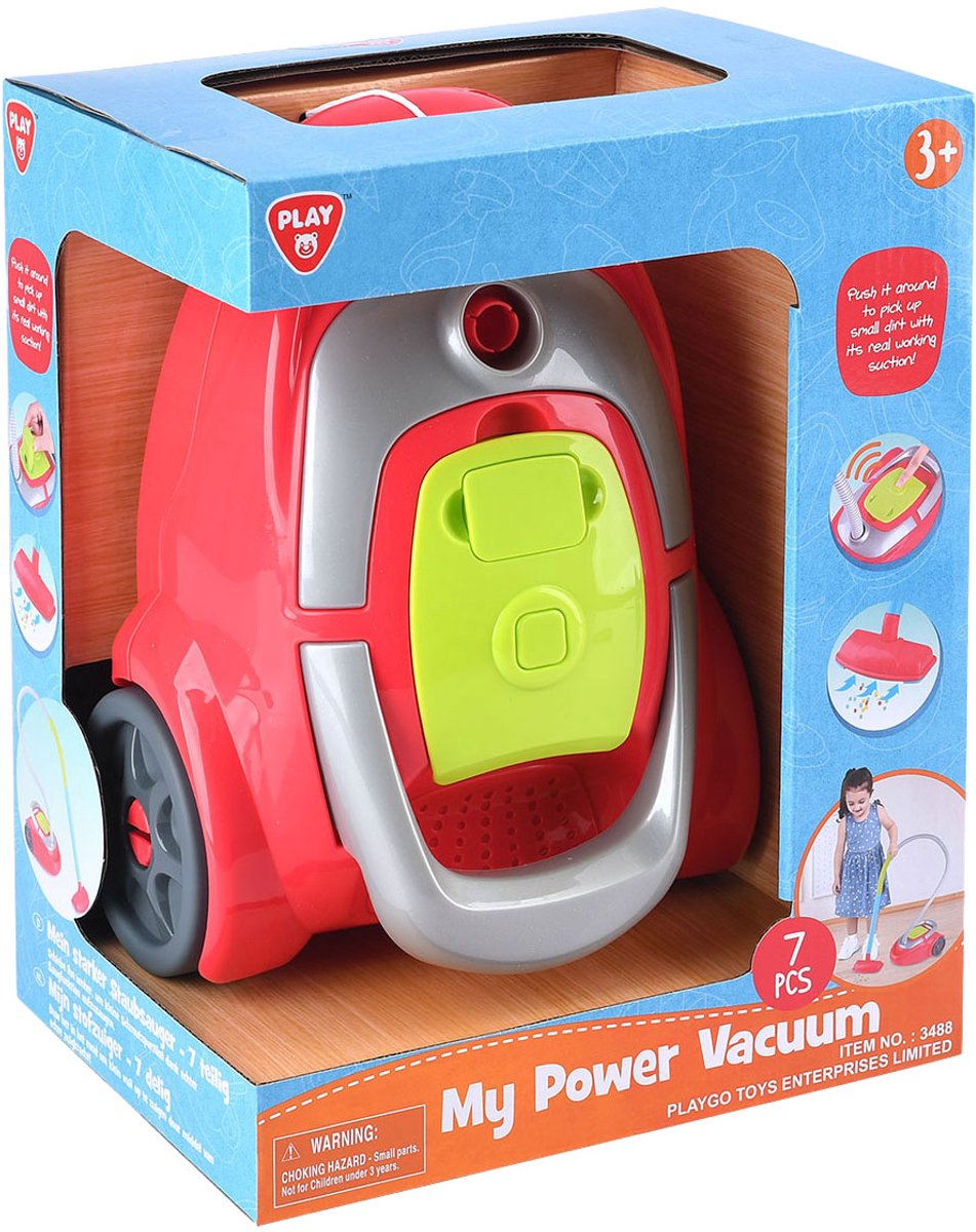 Playgo Play speelgoed stofzuiger - interactief kinderspeelgoed met accessoires.