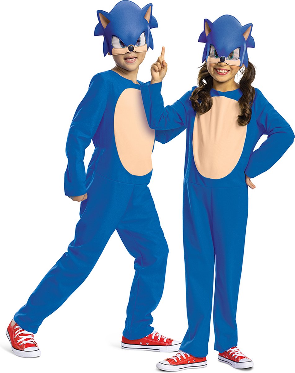 Disguise Sonic movie 3 (sega), sonic movie fancy dress (2024) intl, maat xs (3t-4t jaar), kind