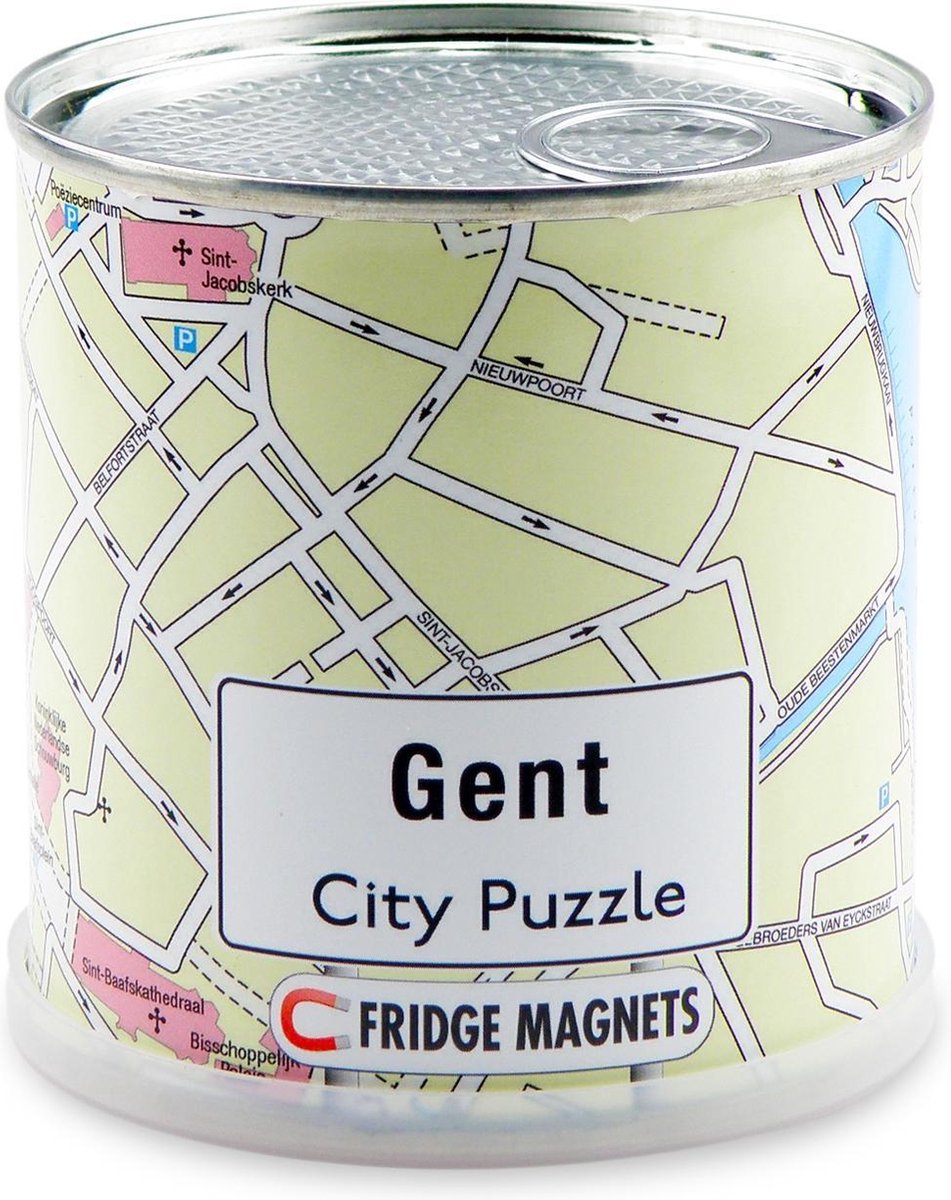 City Puzzle gent - puzzel - magnetisch - 100 puzzelstukjes