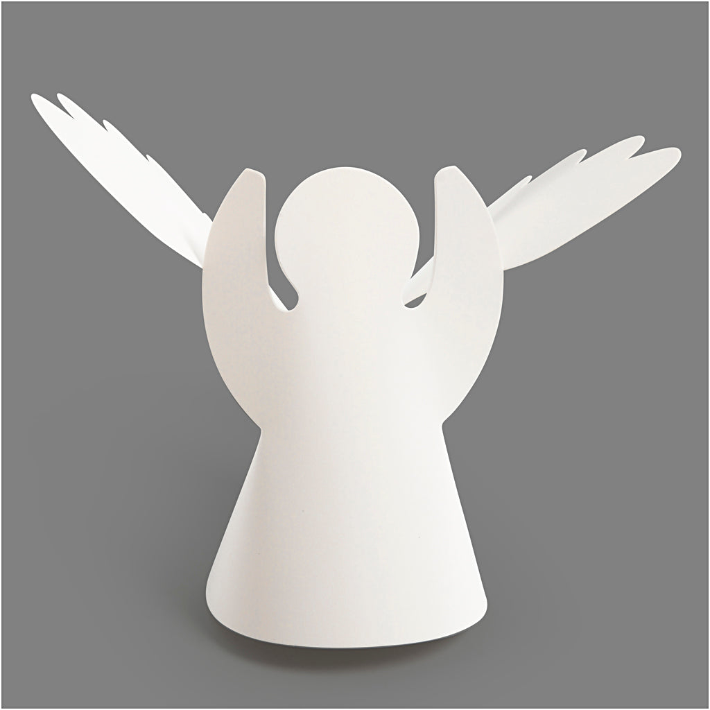 Creativ Company Https: www.cchobby.nl wrap-around-engelen-h-10-5-cm-d-7-cm-230-gr-wit-25-stuk-1-doos