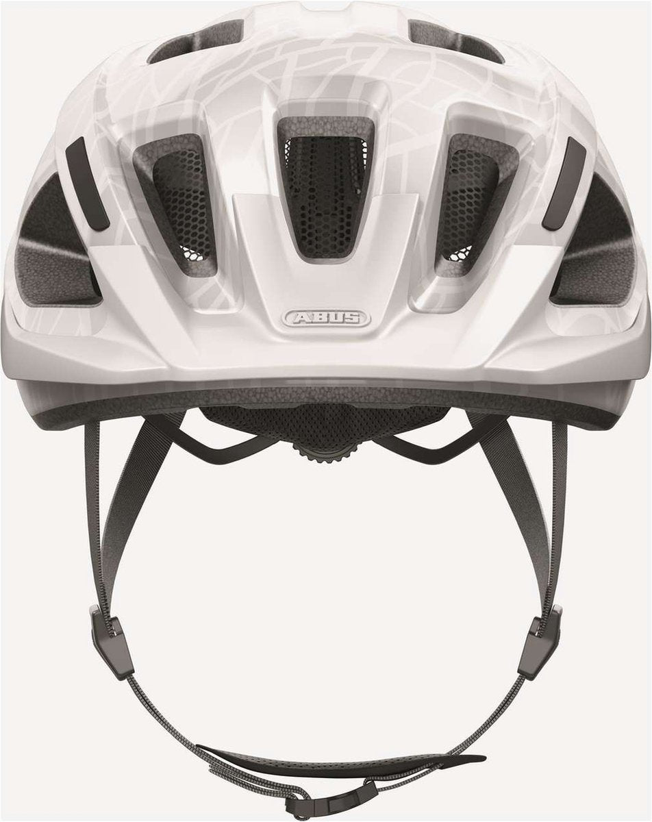ABUS Fietshelm aduro 3.0 white art s - 51-55 cm - wit - geschikt voor gebruik op elektrische fietsen - stadsfietsen - 280 g