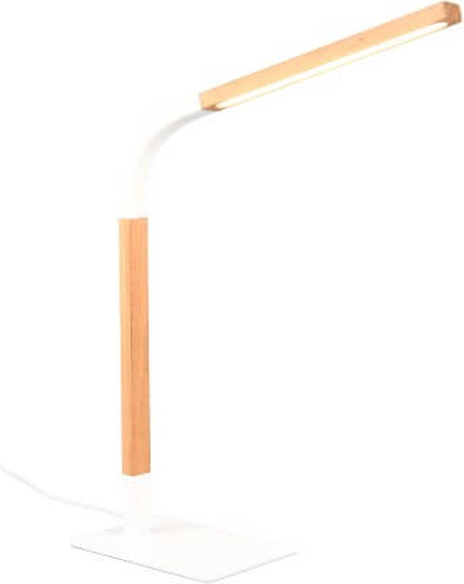 TRIO norris - tafellamp - bureaulamp - wit mat - incl. 1x smd 7w - touch functie - snoerschakelaar
