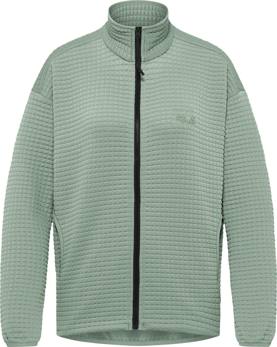 Jack Wolfskin mogari fz w dames outdoorjas-green zinnia