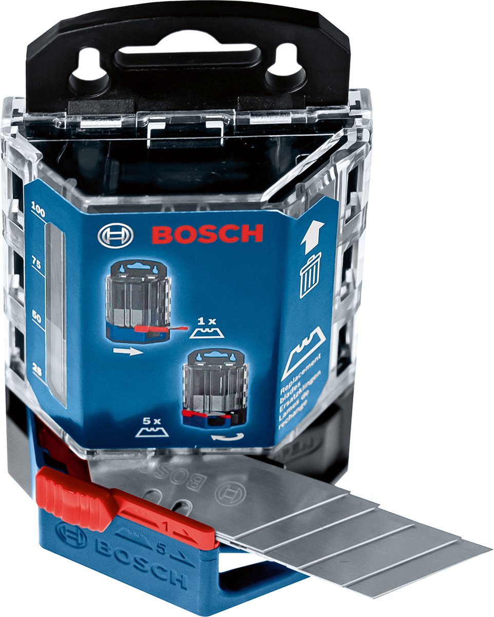 Bosch Systeem accessoires knifeblades dispenser 50pcs (50x reservermes in dispenser)