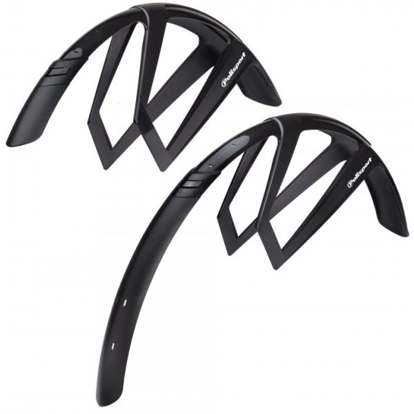 Polisport Spatbordset 28 g-mud 50mm - zwart