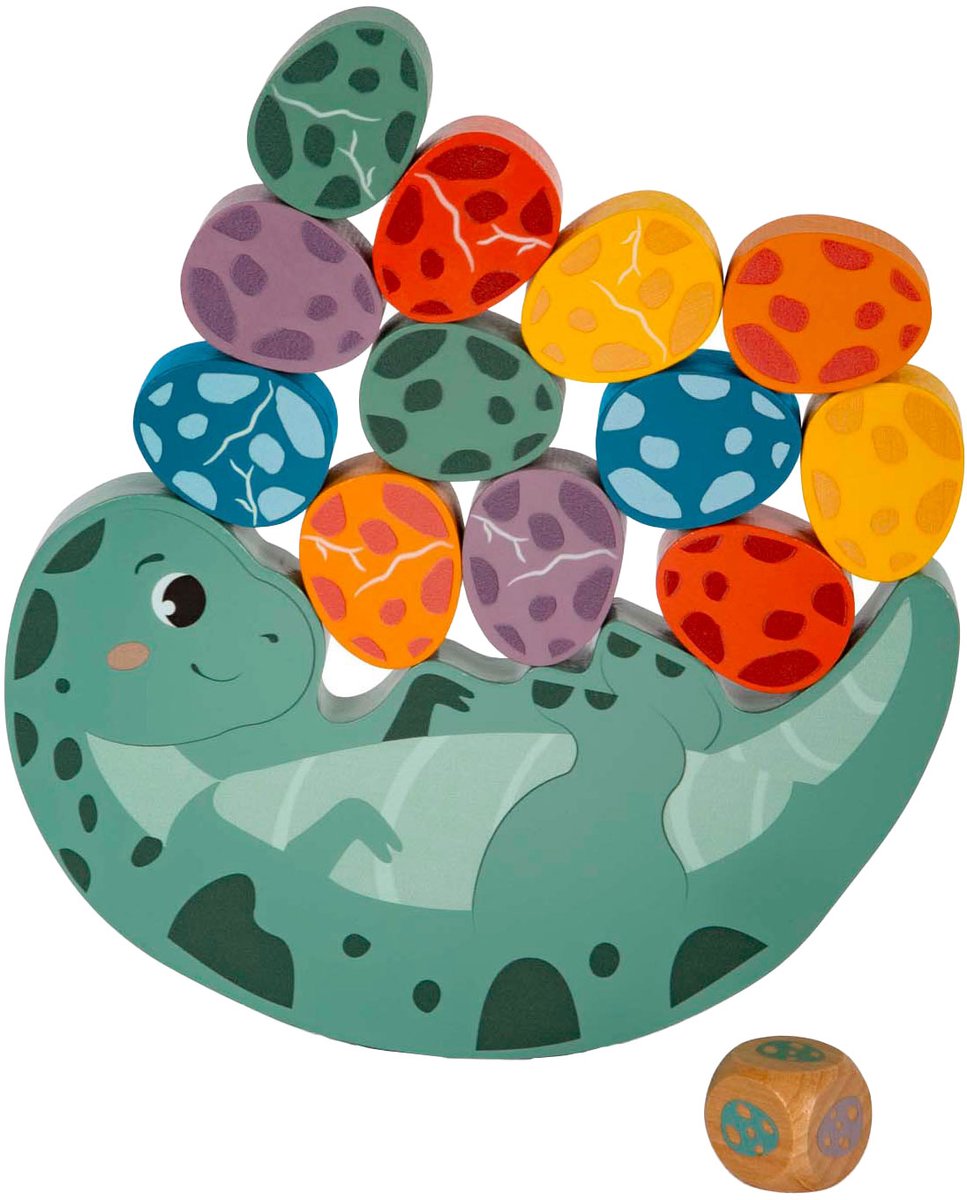 Small Foot - houten balansspel dino, 14dlg.