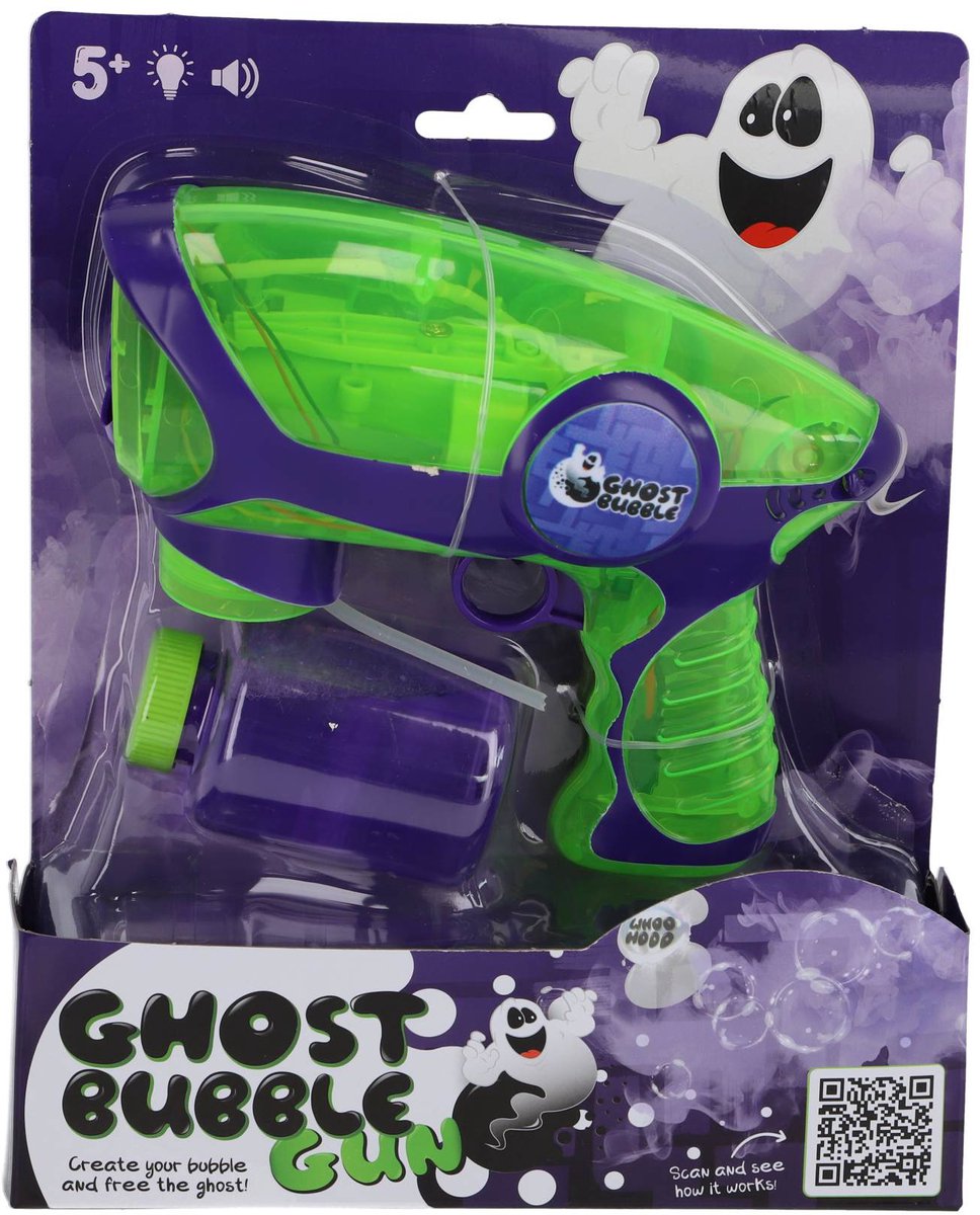 Ghost Bubble bellenblaas pistool usb oplaadbaar voor buitenplezier.