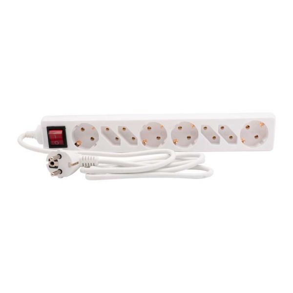 Ac Tafelconttdoos 8v + ra + 1.5 meter
