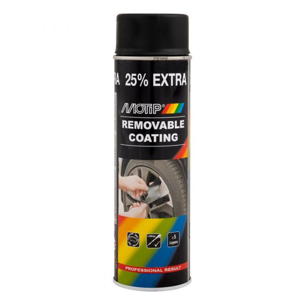 Motip Verwijderbare coating zwart mat