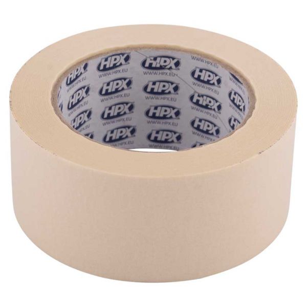 HPX Producten afplakband masking tape 60 c cr%c3%a8mewit 50mm x 50m