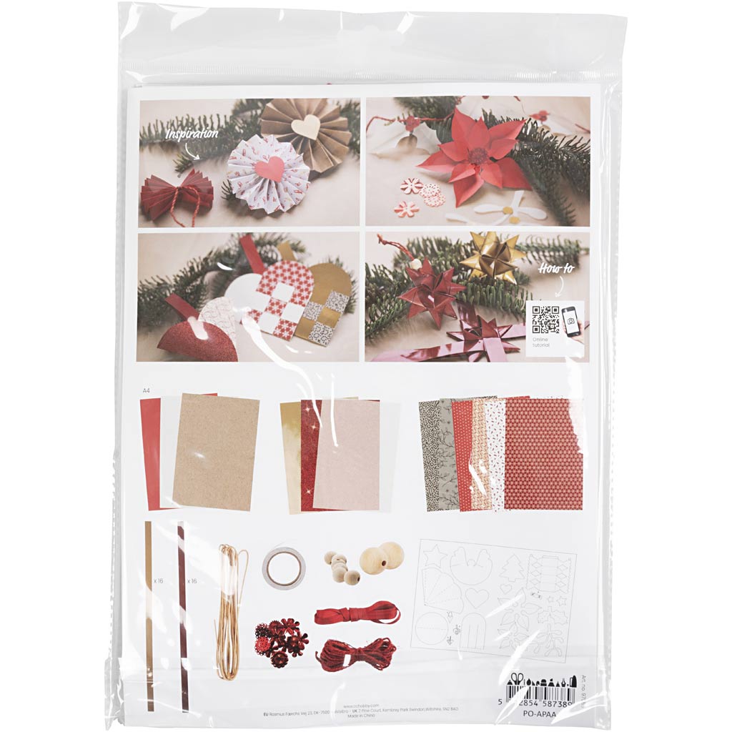 Creativ Company Https: www.cchobby.nl knippakket-kerstmis-naturel-rood-wit-1-doos