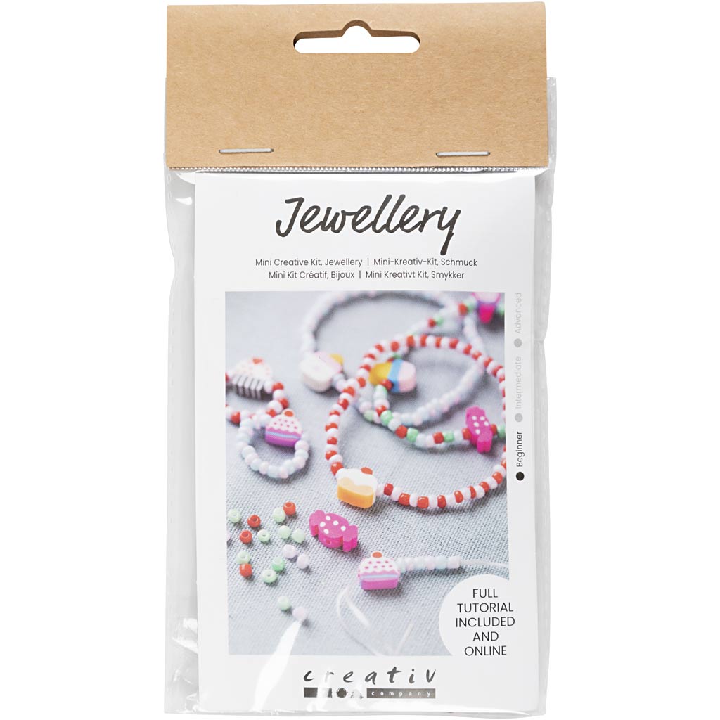 Creativ Company Https: www.cchobby.nl mini-hobbyset-sieraden-elastische-armband-en-ring-1-doos