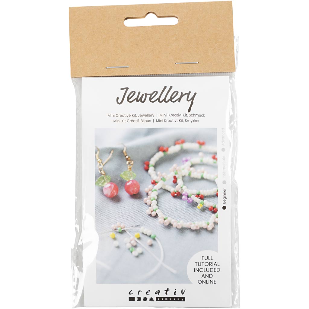 Creativ Company Https: www.cchobby.nl mini-hobbyset-sieraden-elastische-armband-en-oorbel-1-doos