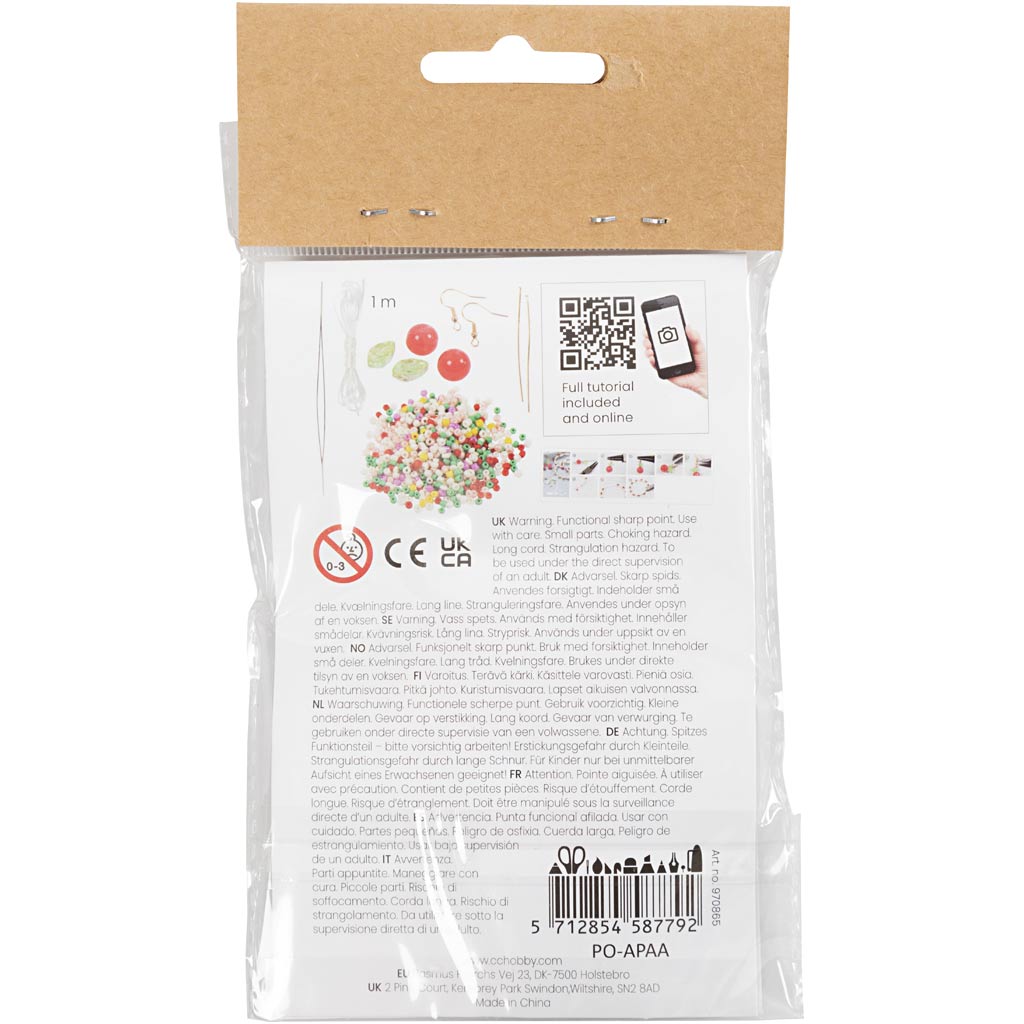 Creativ Company Https: www.cchobby.nl mini-hobbyset-sieraden-elastische-armband-en-oorbel-1-doos