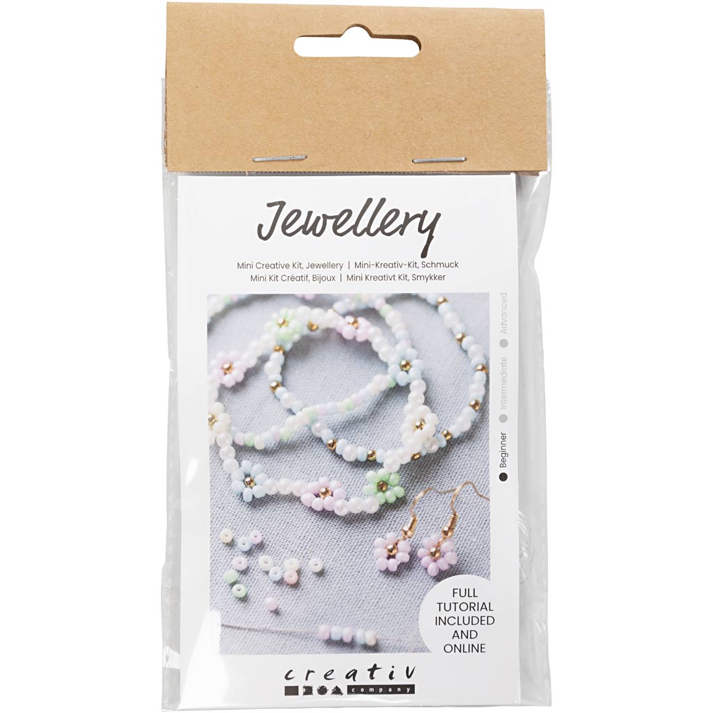 Creativ Company Https: www.cchobby.nl mini-hobbyset-sieraden-elastische-armband-oorbel-1-doos