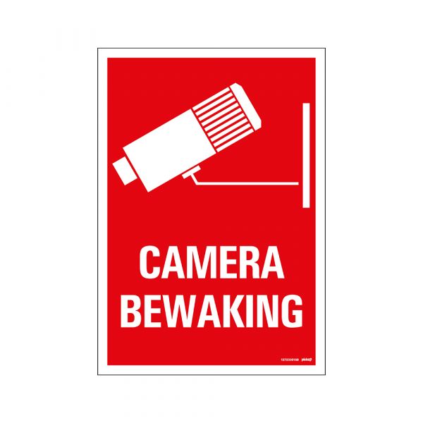 Bord Camerabewaking - 230x330 mm.