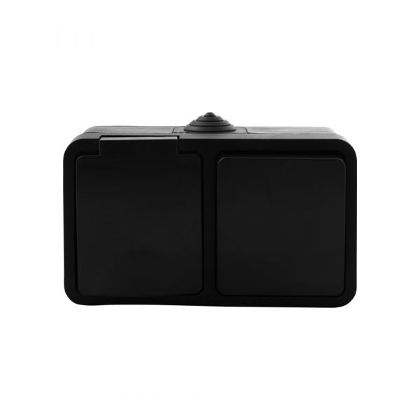 Q-Link Combinatie opbouw - wissel - zwart