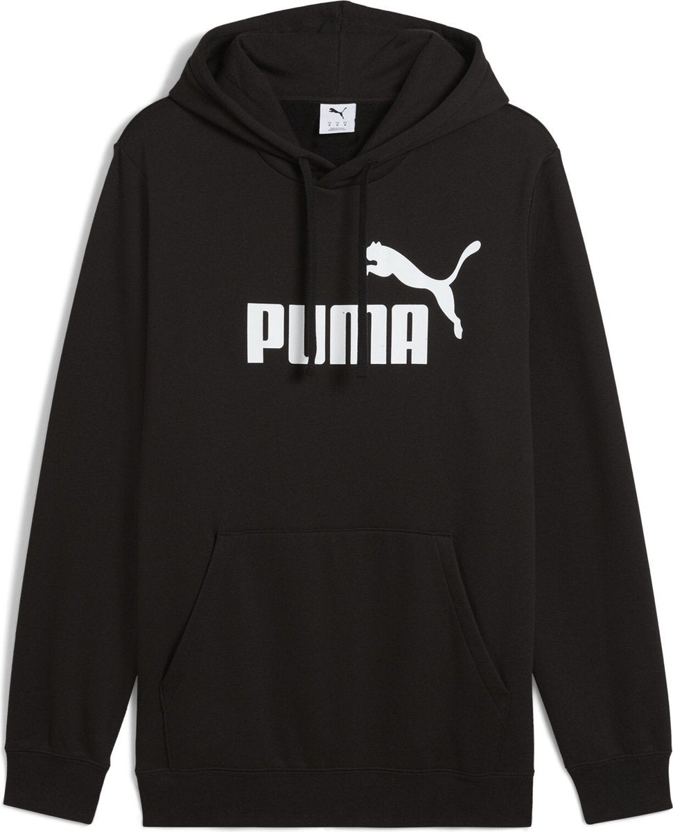 PUMA ess no. 1 logo hoodie fl heren sporttrui - black