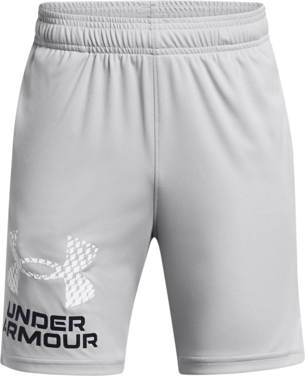 Under Armour ua tech logo shorts jongens sportbroek - grijs