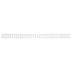 GBC Draagbindruggen wirebind 34 metaal 8mm wit capaciteit 60vel