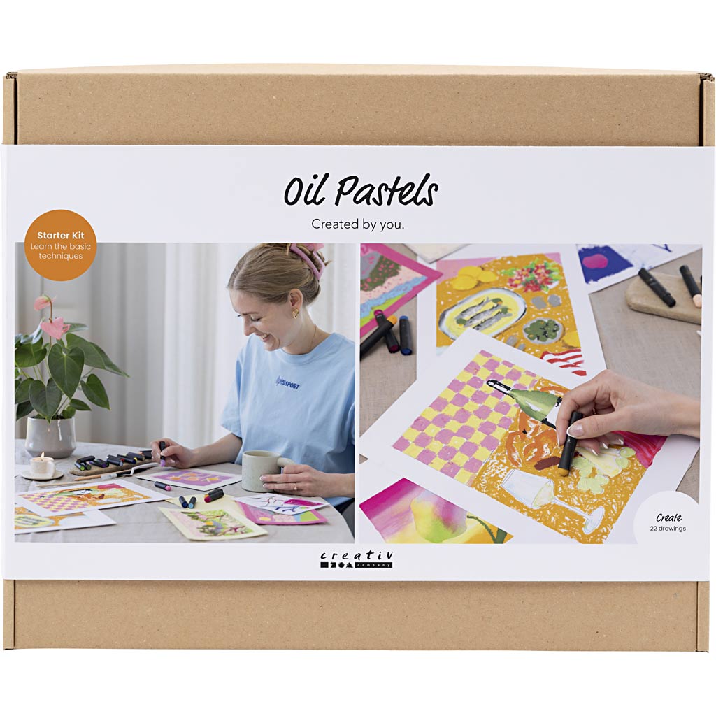 Creativ Company Https: www.cchobby.nl starter-hobbyset-oliepastel-diverse-kleuren-1-doos