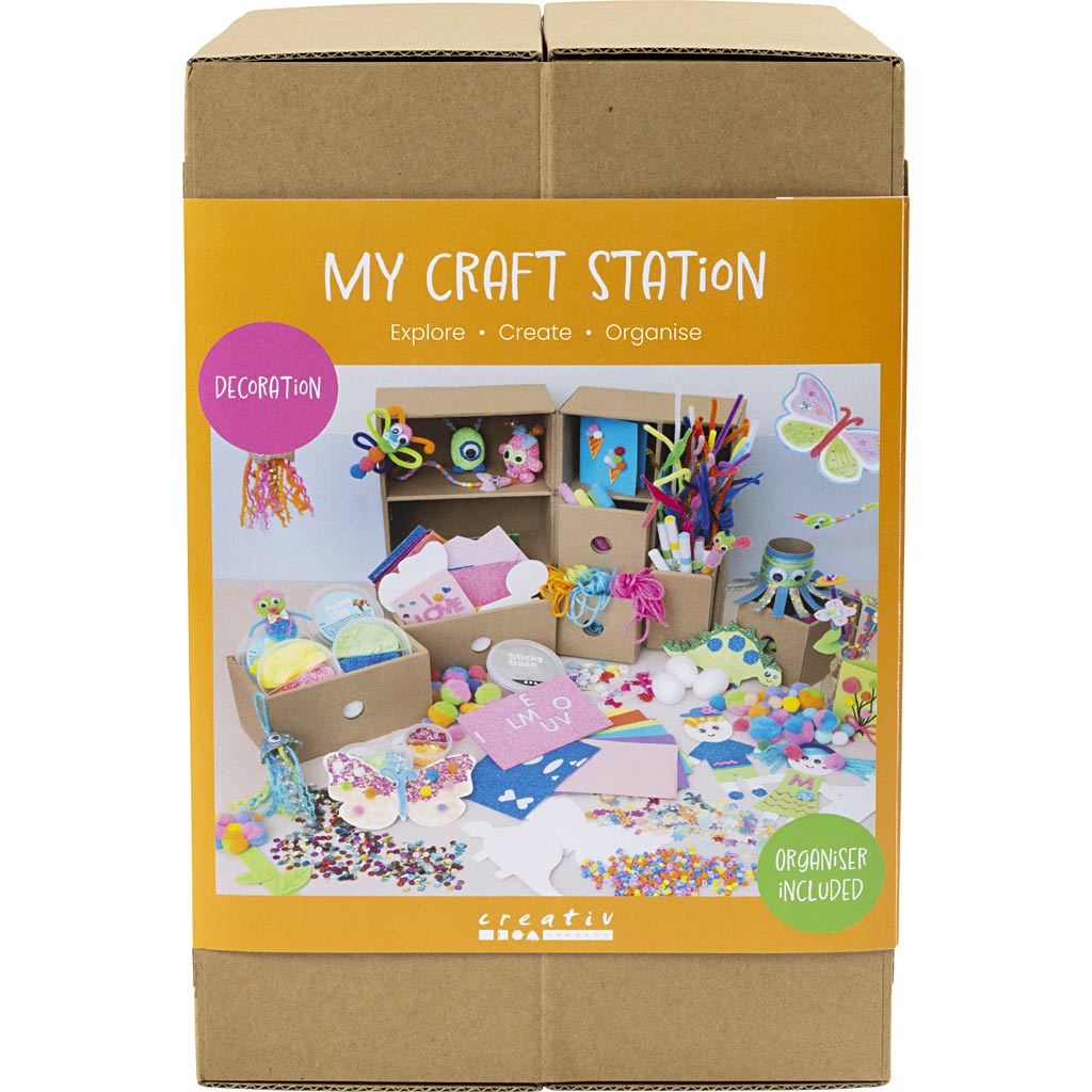 Creativ Company Https: www.cchobby.nl mijn-knutselstation-decoratie-diverse-kleuren-1-doos