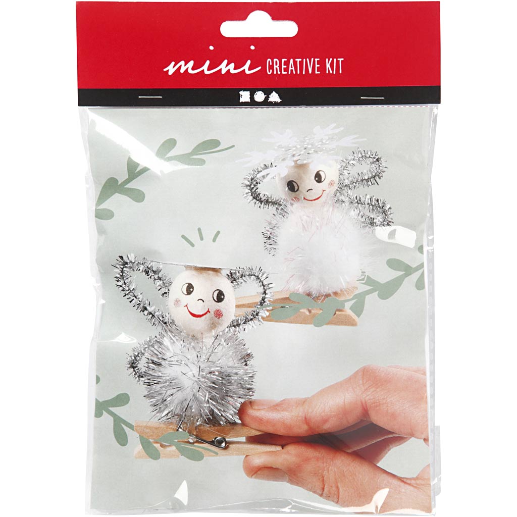 Creativ Company Https: www.cchobby.nl creative-mini-kit-engelen-op-houten-knijpers-1-doos