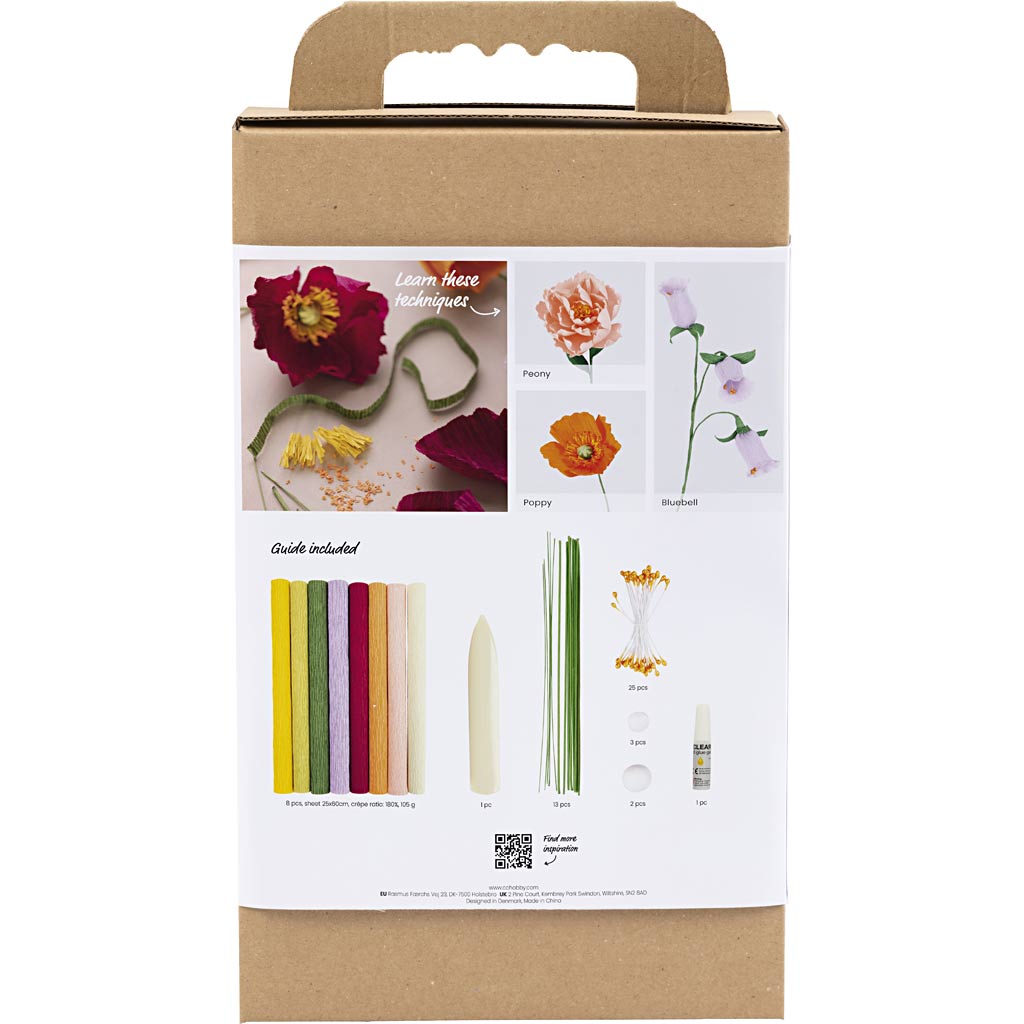 Creativ Company Https: www.cchobby.nl starter-hobbyset-crepepapier-diverse-kleuren-1-doos