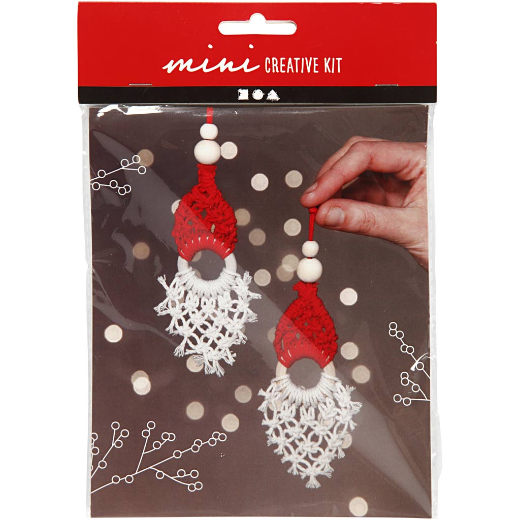 Creativ Company Https: www.cchobby.nl creative-mini-kit-macrame-elf-h-14-cm-1-doos