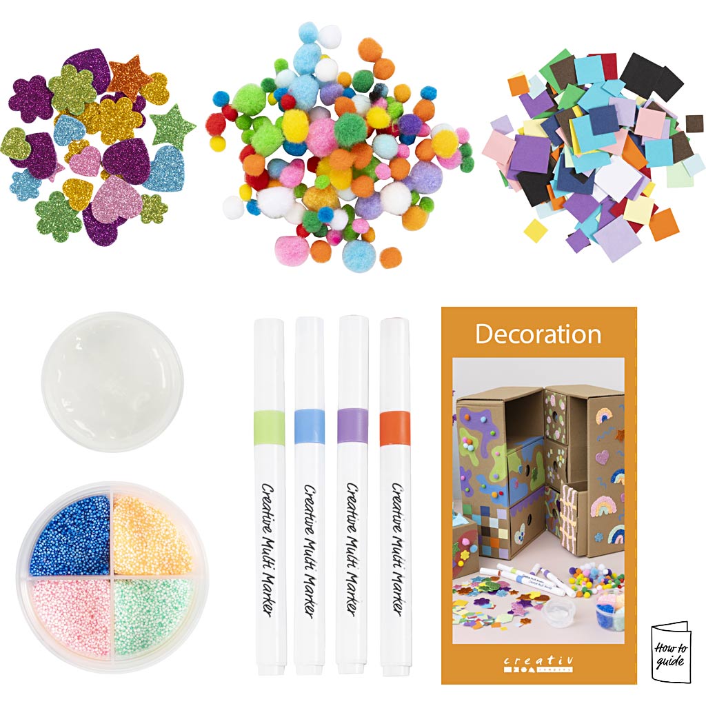 Creativ Company Https: www.cchobby.nl mijn-knutselstation-decoratie-diverse-kleuren-1-doos-977421