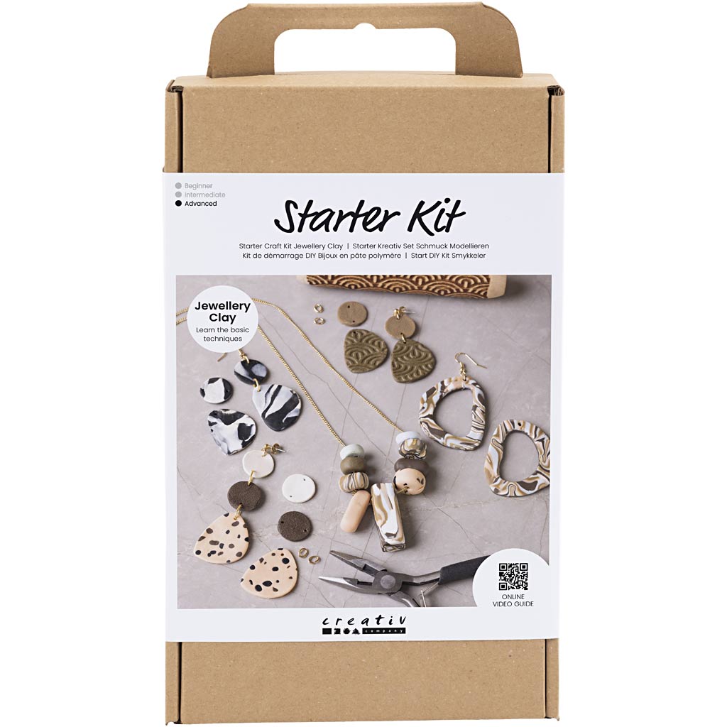 Creativ Company Https: www.cchobby.nl starter-hobbyset-sieraden-klei-sieraden-diverse-kleuren-1-doos