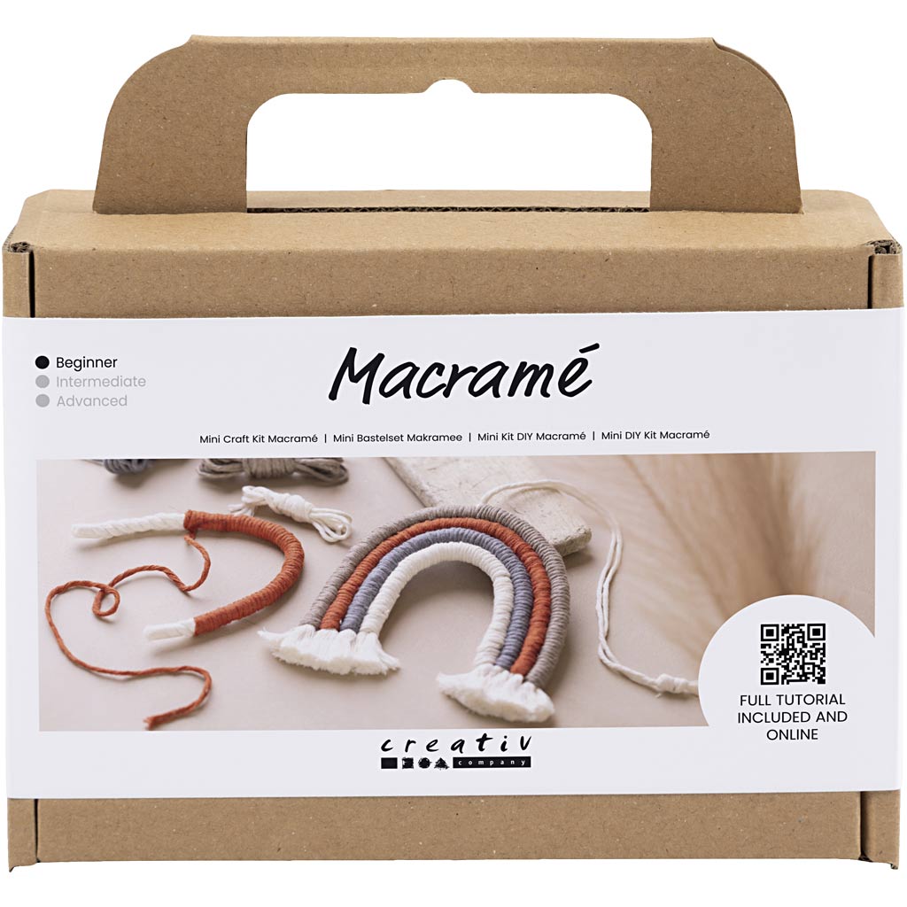Creativ Company Https: www.cchobby.nl mini-hobbyset-macrame-regenboog-1-doos