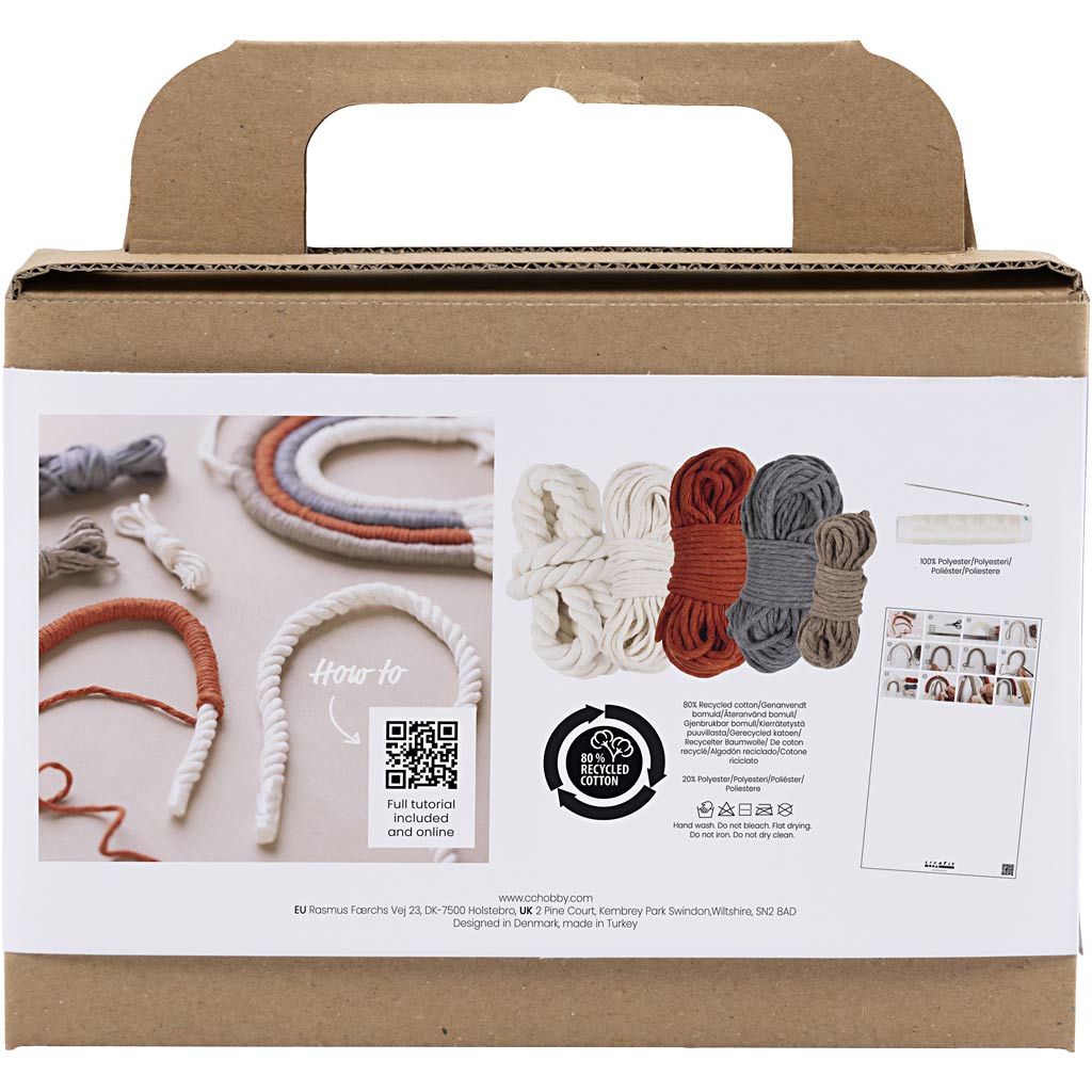 Creativ Company Https: www.cchobby.nl mini-hobbyset-macrame-regenboog-1-doos