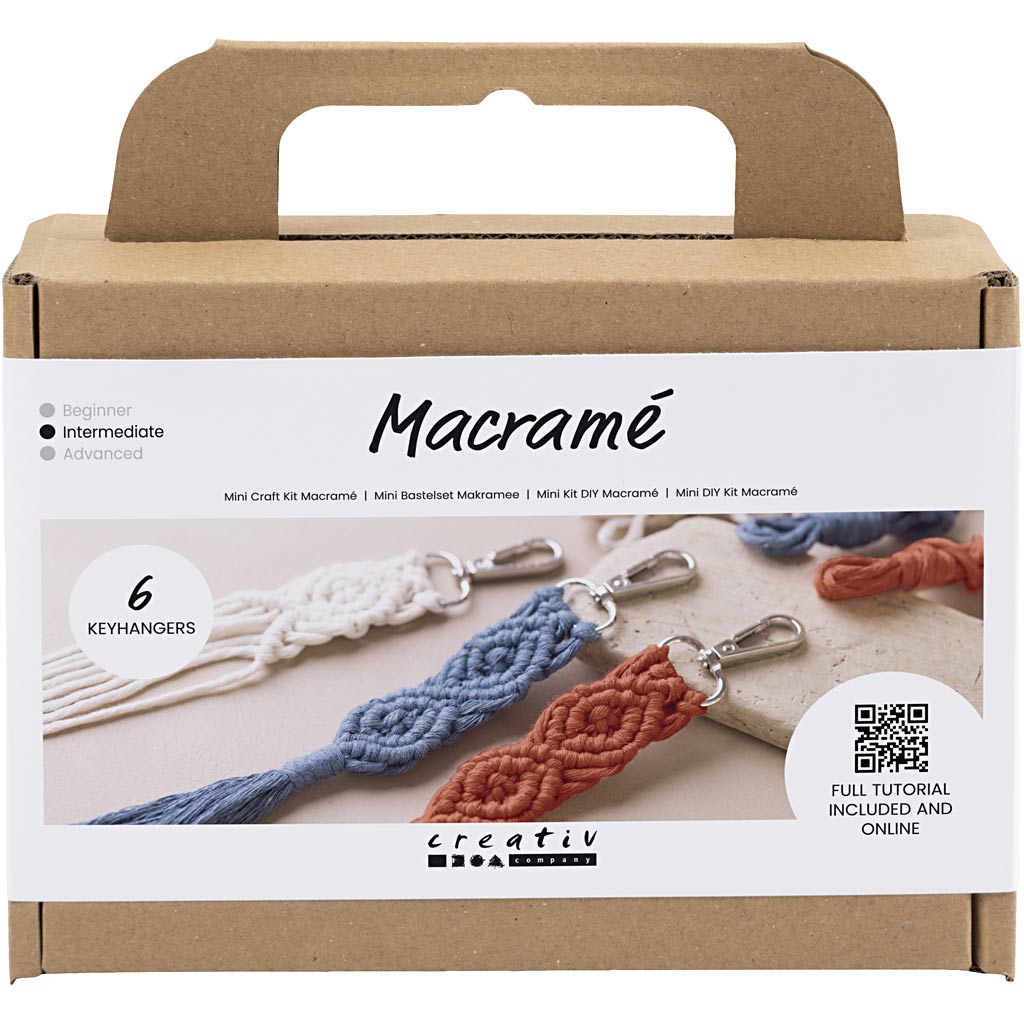 Creativ Company Https: www.cchobby.nl mini-hobbyset-macrame-sleutelhangers-1-doos