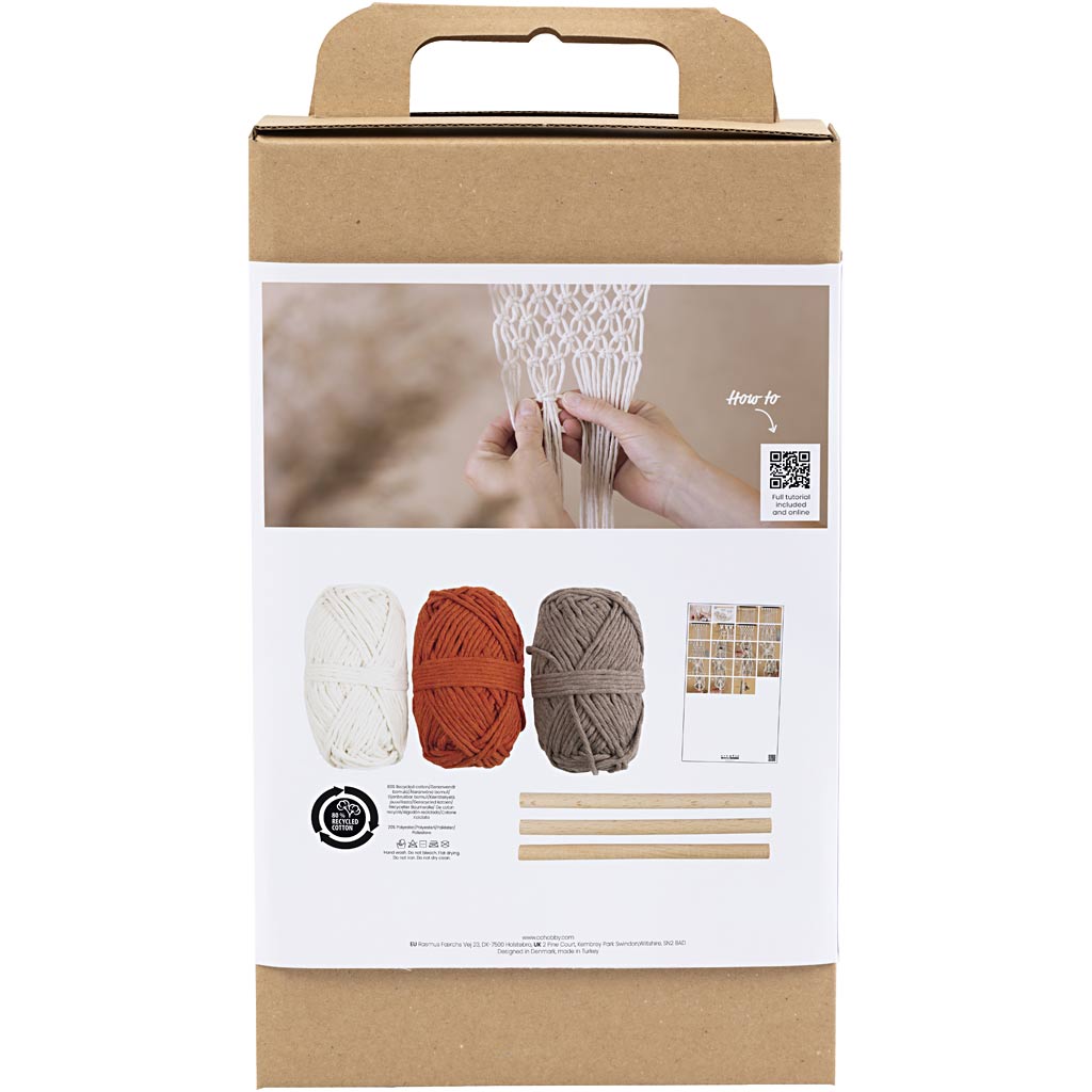 Creativ Company Https: www.cchobby.nl hobbyset-macrame-bloemenhanger-1-doos