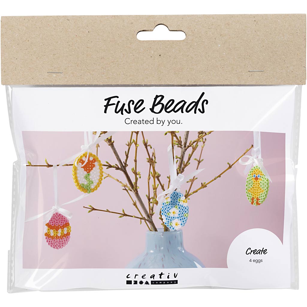 Creativ Company Https: www.cchobby.nl mini-hobbyset-strijkkralen-hangende-eierdecoraties-diverse-kleuren-1-doos