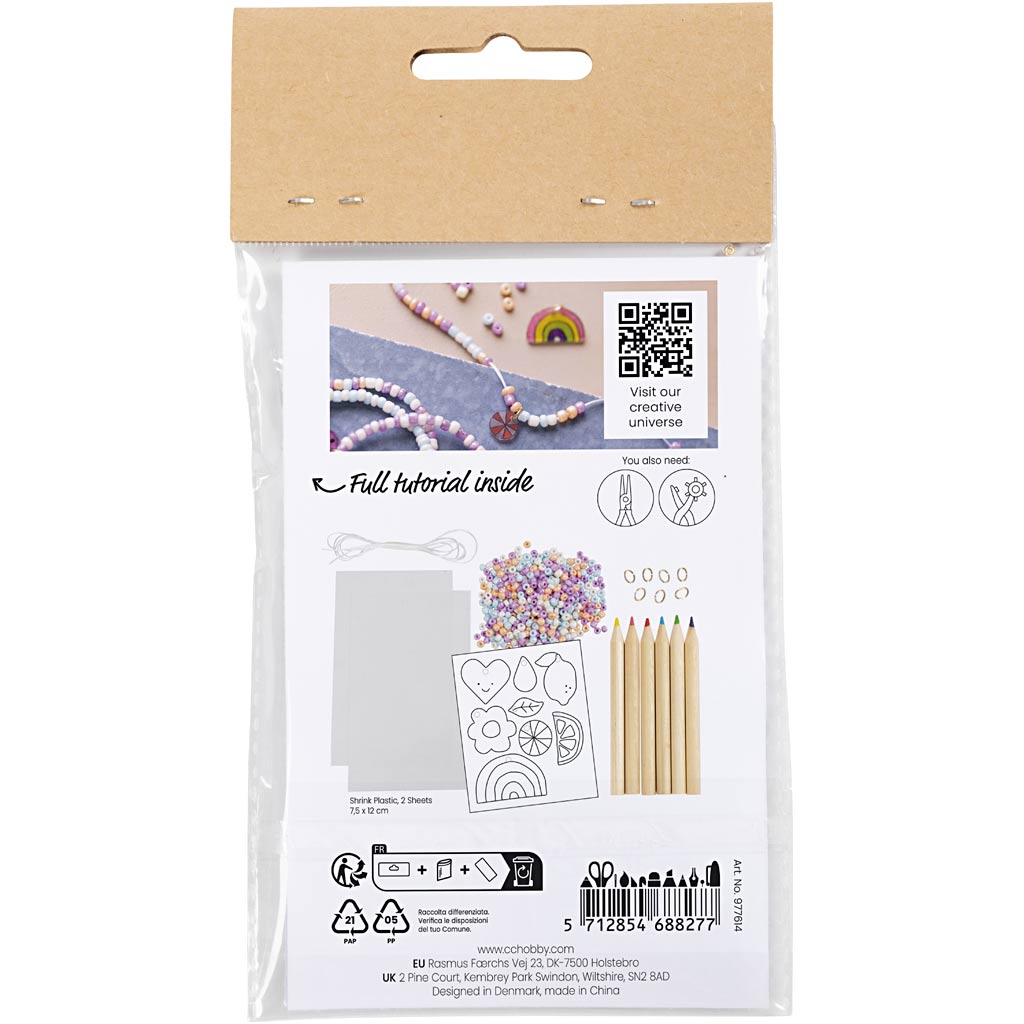 Creativ Company Https: www.cchobby.nl mini-hobbyset-sieraden-krimpfolie-armbanden-1-doos