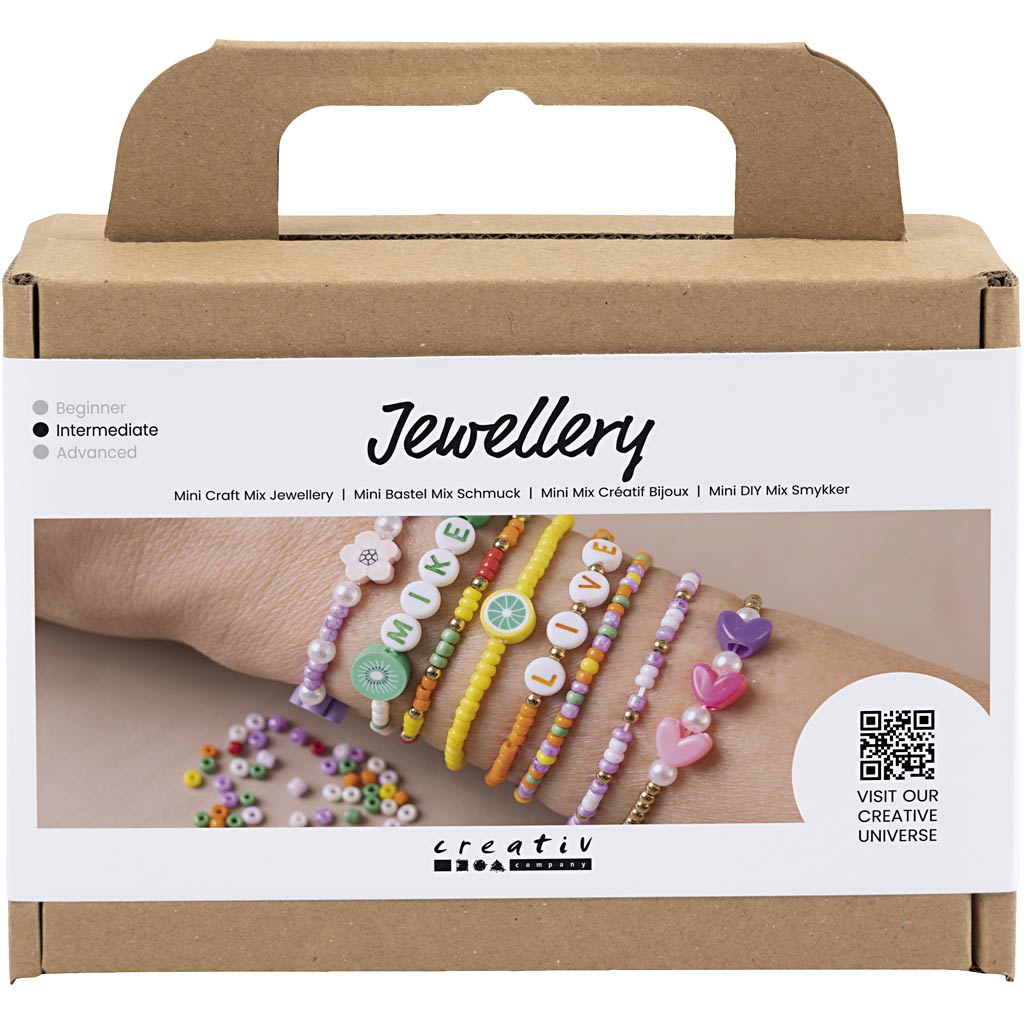 Creativ Company Https: www.cchobby.nl mini-creatieve-box-sieraden-kleurrijke-armbanden-1-doos