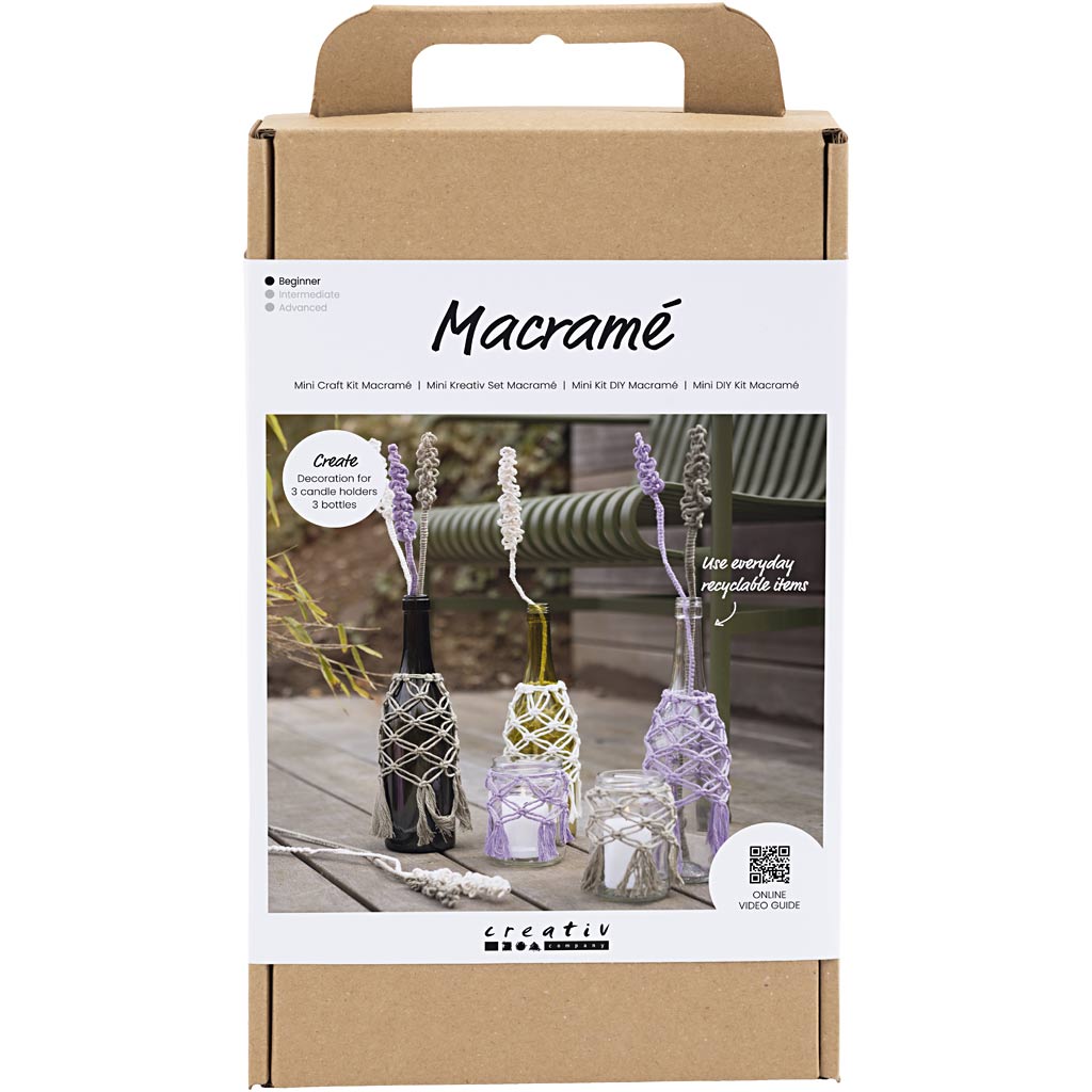Creativ Company Https: www.cchobby.nl hobbyset-macrame-glasdecoratie-1-doos