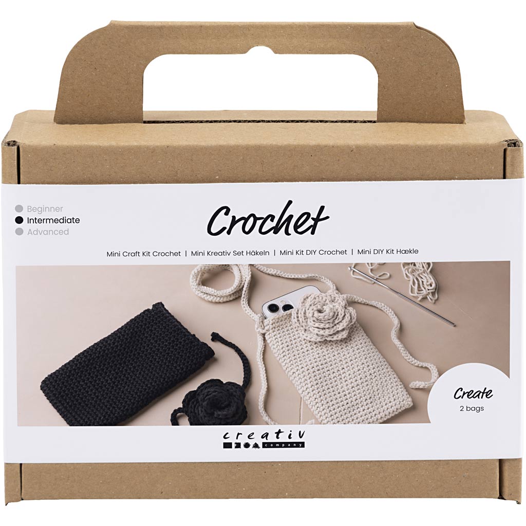 Creativ Company Https: www.cchobby.nl mini-hobbyset-haken-tas-met-roos-1-doos
