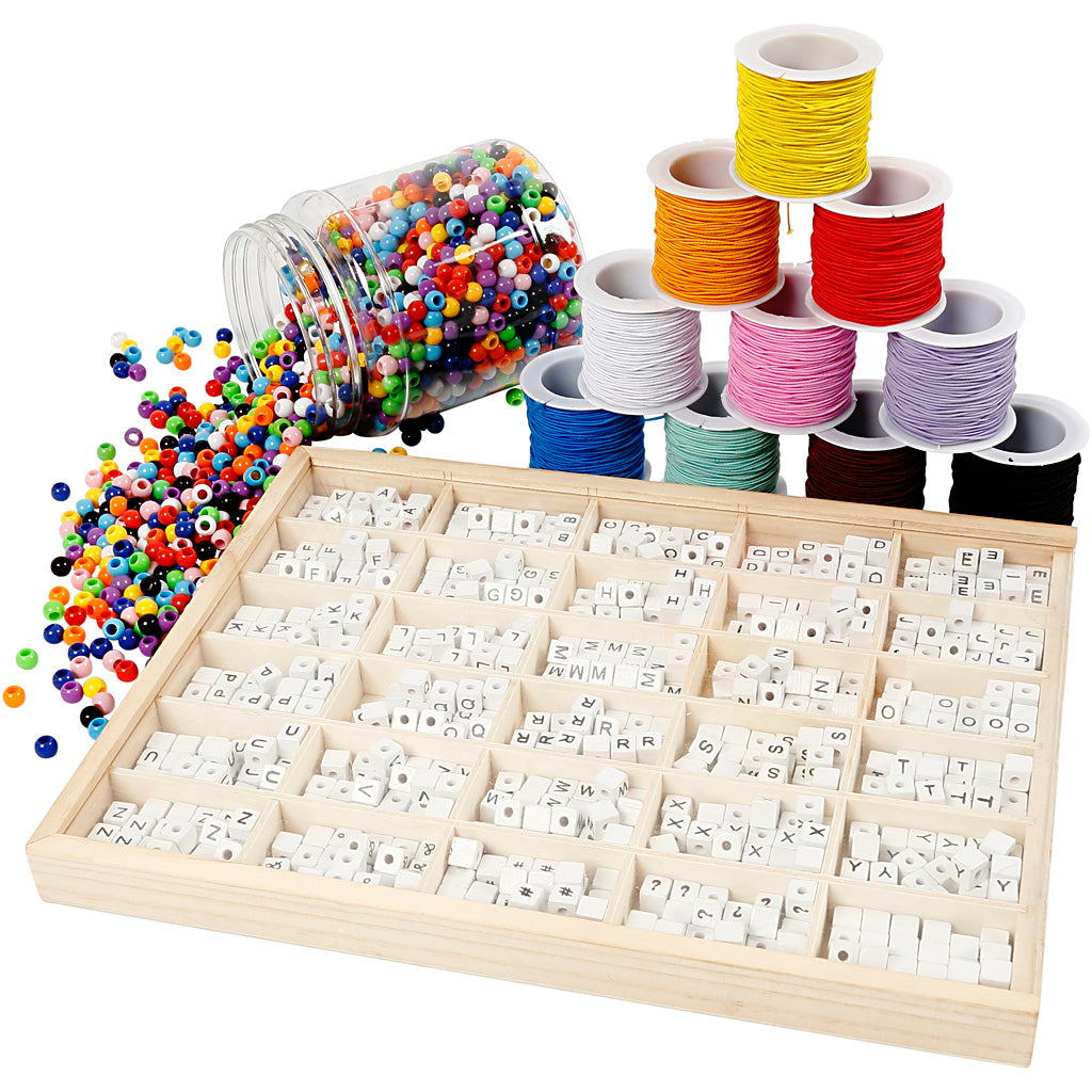 Creativ Company Https: www.cchobby.nl groepsset-letterkralen-voor-je-armband-1-set-97768