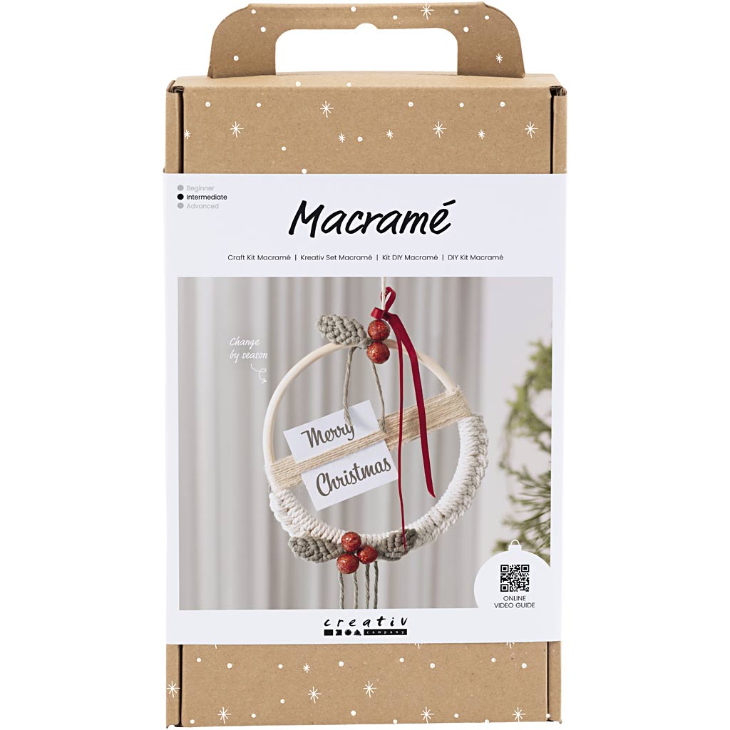 https: www.cchobby.nl hobbyset-macrame-kerstkrans-mosgroen-kerstrood-off-white-1-doos