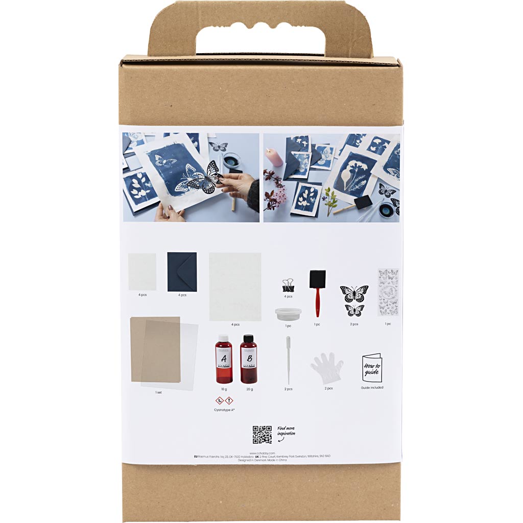 Creativ Company Https: www.cchobby.nl hobbyset-cyanotypie-blauw-1-doos